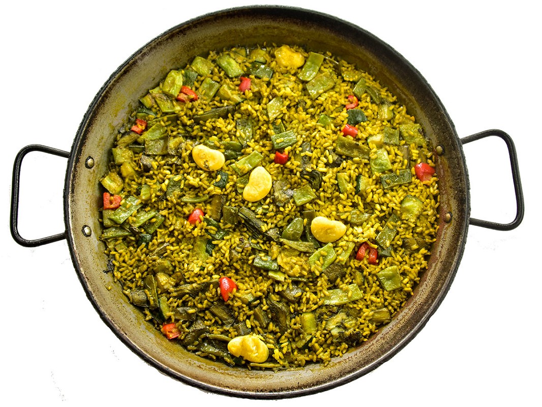 Paella de verduras
